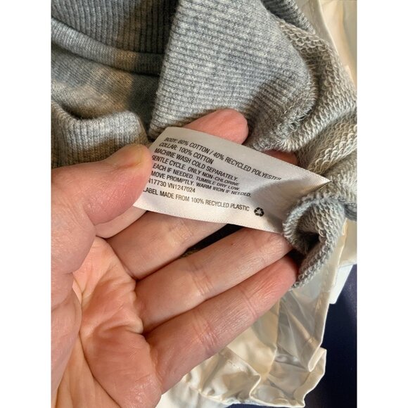 Sandy Liang x Target Gray Long Sleeve Ruffle Collar Sweatshirt, Size 3X - Picture 10 of 10